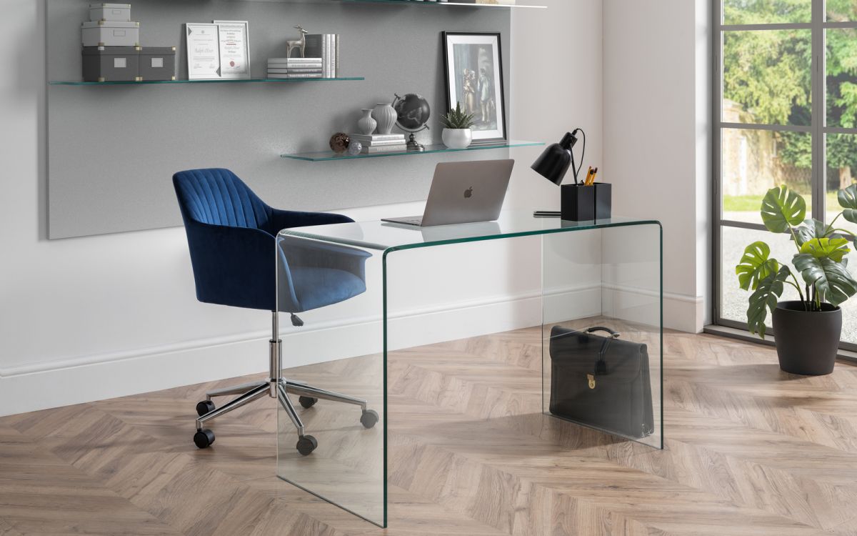 Amalfi Bent Glass Desk