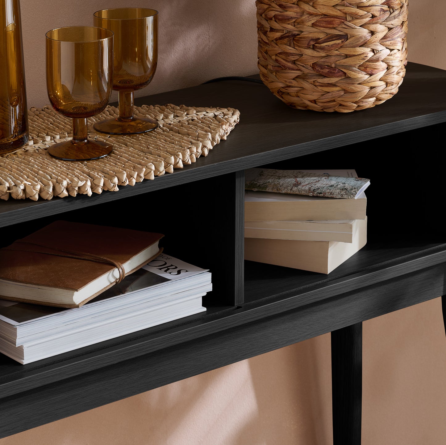 Axel Black Console Table