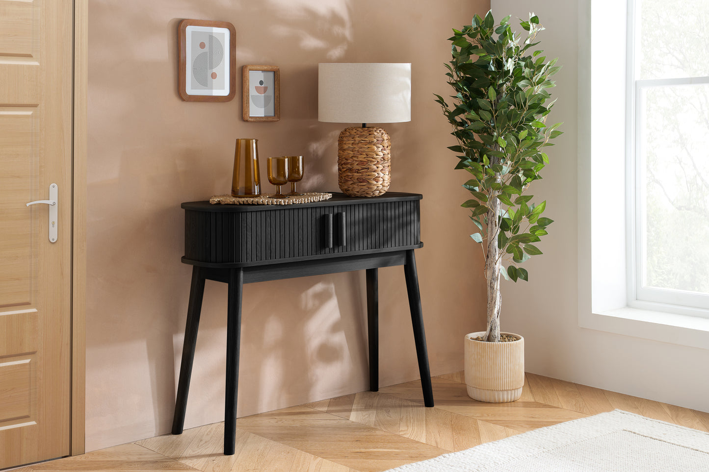 Axel Black Console Table