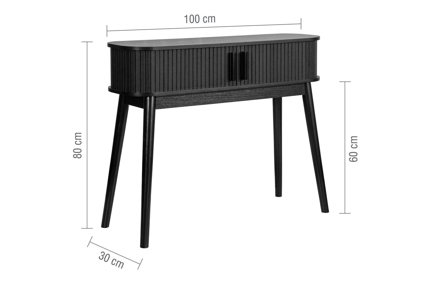 Axel Black Console Table