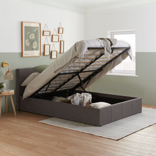 Berlin Ottoman Bed  Grey