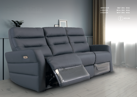 Baladena Leather Recliner sofa