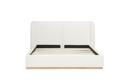 Eden Bouclé Bed – White