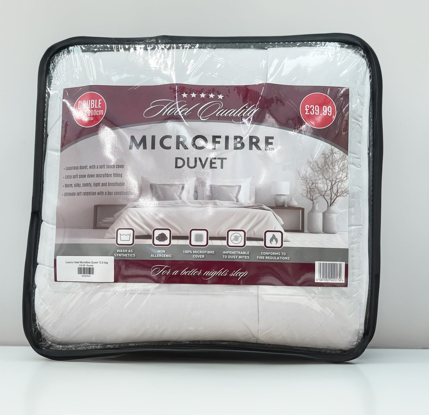 Luxury Hotel Microfibre Duvet 13.5 tog