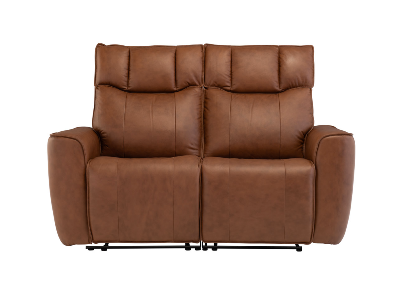 Lamborina Tan Leather Recliner Sofa