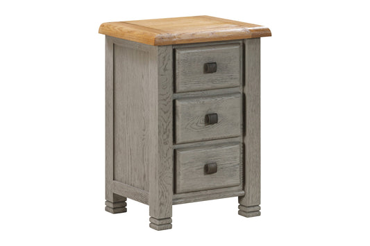 Ontario Painted Oak 3 Drawer Bedside