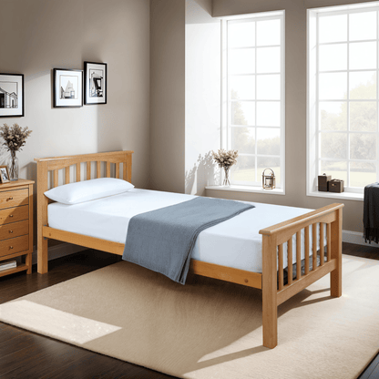 Paris Beech High End Wooden Bed Frame