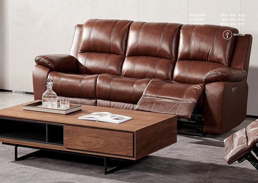 Amarett Leather Sofa- 2 colour options