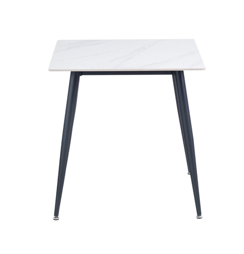 Minetto Snow White 0.75M Square Dining Table