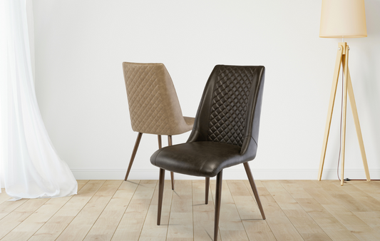 Trent - Grey / Dark Brown / Taupe Dining chair