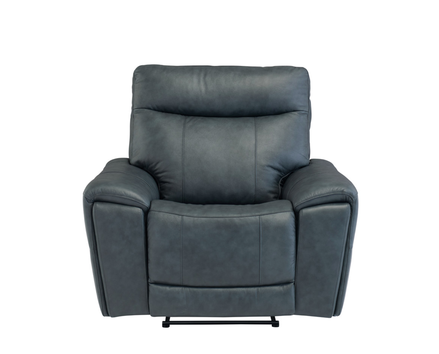 VIALI - Vintage Blue Leather Recliner Sofa