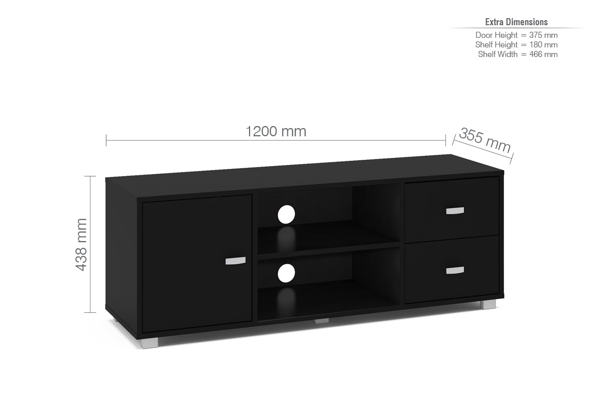 Covent TV Unit Black