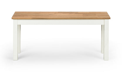 COXMOOR BENCH - WHITE & OAK