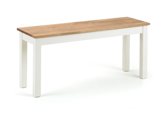 COXMOOR BENCH - WHITE & OAK