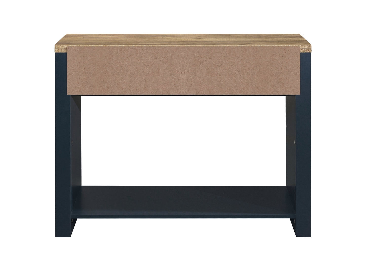 Highgate 2 Drawer Console Table Navy Blue & Oak