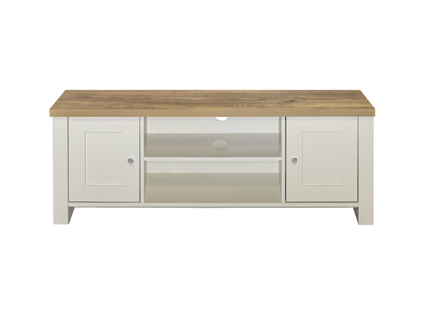 Highgate Large TV Unit Cream & Oak