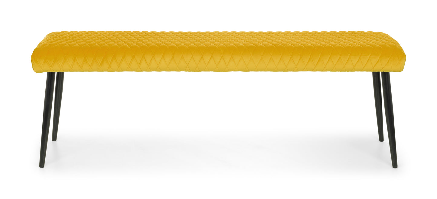 LUXE LOW BENCH - MUSTARD