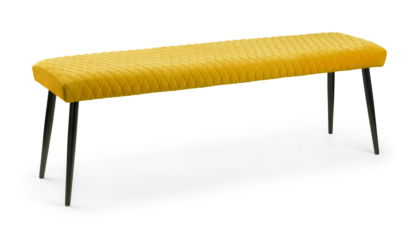 LUXE LOW BENCH - MUSTARD